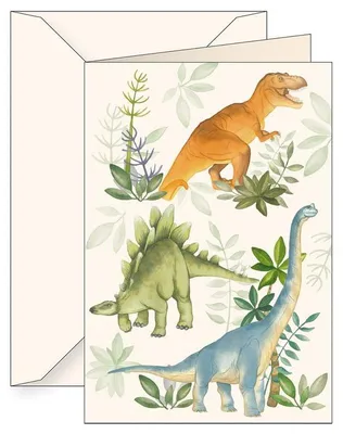 Image de Carnet B6 + enveloppe 6171 Dinosaures