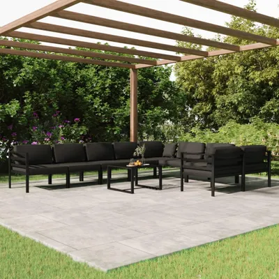 Immagine prodotto di Set da salotto per esterno - Set modulare per esterno - Set di mobili da giardino - Set da salotto in alluminio per esterno - Arredamento da esterno per relax