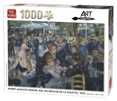 Image de Puzzle de 1000 pièces : "Le Bal du moulin de la Galette" d'Auguste Renoir (1876).