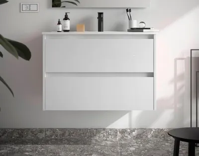 Immagine prodotto di Salgar Noja base 900 2 cassetti + lavabo Bianco satinato