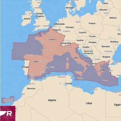 Produktbild von Raymarine Vorinstallierte Mittelmeerkarte Auf 32 Gb Sd-karte Blau  Blau One Size