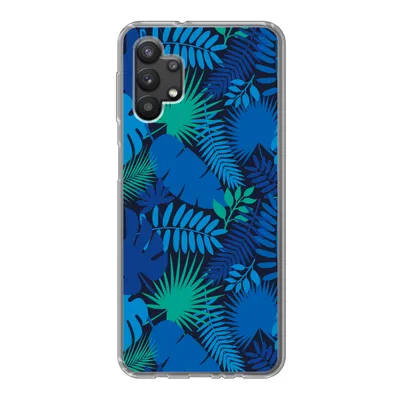 Produktbild von MuchoWow® Handyhülle Schutzhülle Hülle für Samsung Galaxy A32 5G Tropisch - Design - Blätter Silikon Softcase Handy Hülle - Softcase