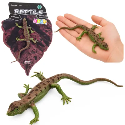 Produktbild von Sandeidechse Gummifigur Dehnbar realistisch 15 cm