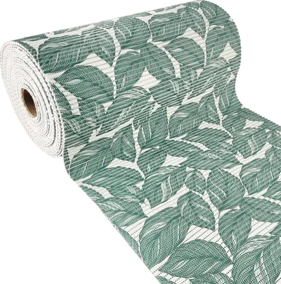 Produktbild von Weichschaummatte Bad 65x150 cm - Tropisch Grün - Badematte aus weichem, atmungsaktivem PVC - Antirutschmatte Bad für Innen- und Außenbereiche - Badteppich Weichschaum mit sicherem Halt auch bei Nässe