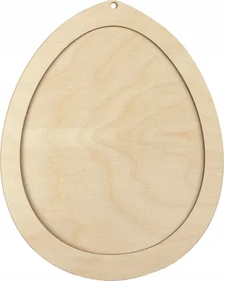 Obrázok produktu pre Drevené vajíčko s rámom 20 cm