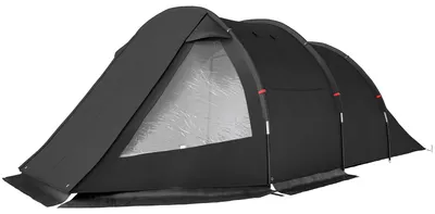 Produktbild von Campingzelt Trekkingzelt Zelt, wetterbeständig, 2 Räume,  475 x 264  cm Breite x 172, Schwarz