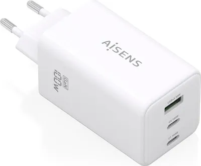 Produktbild von Aisens GaN Wall Charger ASCH-100W3P051-W/ 2xUSB Type-C/ 1xUSB/ 100W
