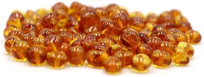Zdjęcie produktu dla Koraliki z bursztynu bałtyckiego 10 g, 4-6 mm, do tworzenia biżuterii