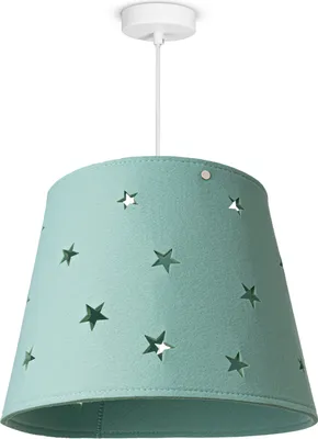 Produktbild von Kinderleuchte Kinderlampe Kinderzimmer Pendelleuchte Stoff Sterne Jungen Mädchen