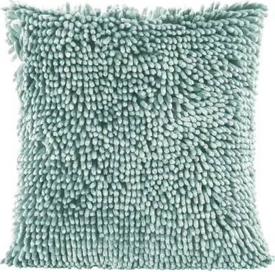 Produktbild von Dekorativer Kissenbezug Sofakissen SHAGGY 2 minze 40x40 x2