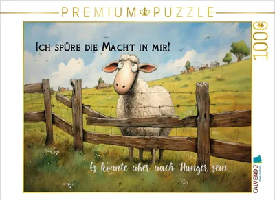 Produktbild von CALVENDO Puzzle Schafmacht | 1000 Teile Lege-Größe 64x48cm Foto-Puzzle für glückliche Stunden