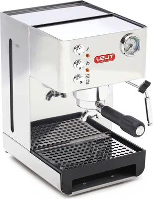 Produktbild von Lelit PL41EM Kaffeepadmaschine für gemahlene Kaffeepads mit Filter, 2 l, Edelstahl