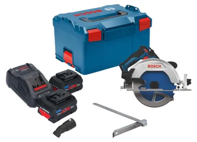 Produktbild von Bosch GKS 18V-68-2 Akku Kreissäge 18 V 190 mm Brushless + 2x ProCORE Akku 8,0 Ah + Ladegerät + L-Boxx