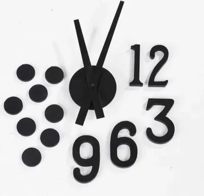 Produktbild von Jocca Wanduhr Schwarz Schwarz One Size