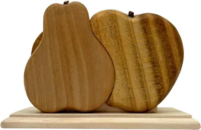 Produktbild von Serviettenhalter aus Holz in Fruchtform für zu Hause und das Restaurant