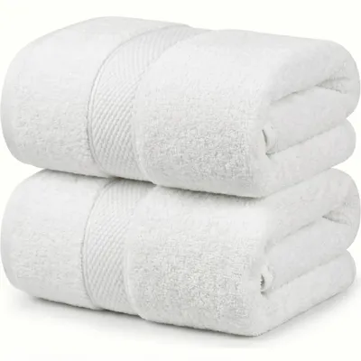 Zdjęcie produktu dla Omgoods - Zestaw 2 bardzo dużych ręczników kąpielowych - 70 x 140 cm - 100% bawełna - 500 g/m²
