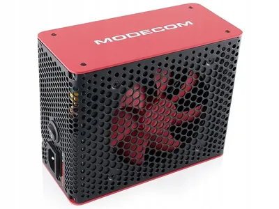 Obrázok produktu pre Modecom Volcano, 750 W, 230 V, Aktívny, 85%, Nadmerná záťaž, Prepätie, Skrat, 20+4 pin ATX