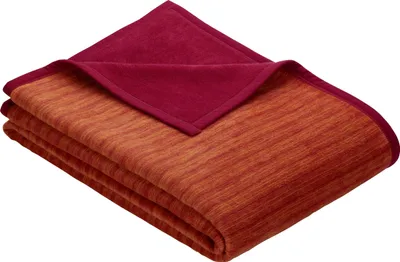 Produktbild von IBENA Wohndecke JACQUARD FANO BL 150x200 cm rot Decke Kuscheldecke