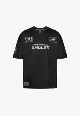 Produktbild von Recovered T-Shirt NFL Eagles PHI 33 Oversized im lockeren Schnitt Black XL