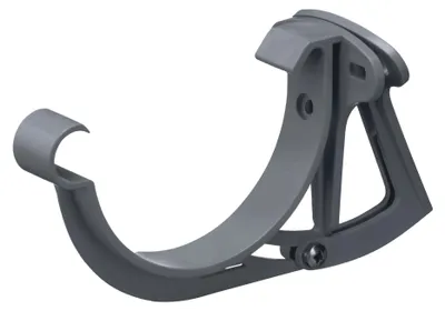 Produktbild von INEFA Stirnbretthalter justierbar für Dachrinne halbrund, PVC NW100 / 100mm, Anthrazit Dachrinnenhalter Dachrinnenzubehör, Germany