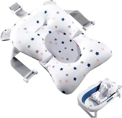 Zdjęcie produktu dla Mata do kąpieli dla noworodków – bezpieczna i wygodna – 1 sztuka – różowa