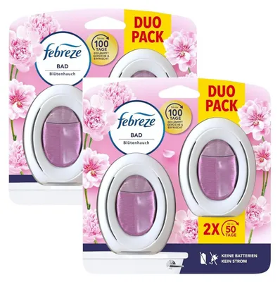 Produktbild von 2 x Doppelpack Febreze Bad Lufterfrischer Blütenhauch 4 x 7,5ml