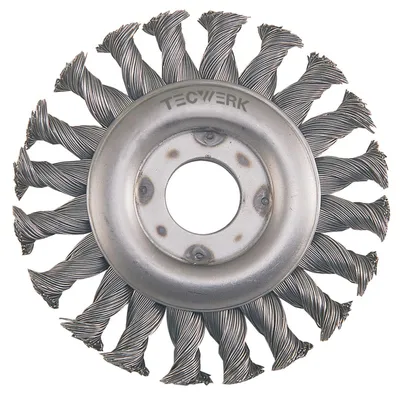 Obrázok produktu pre Kruhová kefa 125 mm, hrúbka drôtu 0,5 mm, oceľ 13 mm, 12 500 ot./min.