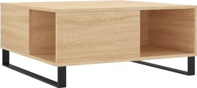Obrázok produktu pre vidaXL Konferenčný stolík Sonoma Dub 80x80x36,5 cm odvodený výrobok z dreva