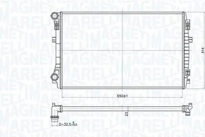 Immagine prodotto di Radiatore, raffreddamento motore MAGNETI MARELLI 350213173400