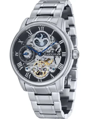 Produktbild von EARNSHAW ES-8006-11 Herren-Armbanduhr, Edelstahl-Gehäuse, Metall-Armband