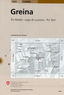 Produktbild von Swisstopo 1 : 25 000 Greina
