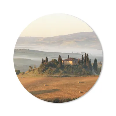 Produktbild von MuchoWow® Mauspad Mousepad Toskana - Landschaft - Italien 20x20 cm - Mousepads - Maus Mat - Pad - Mausunterlage - Schreibtischmatte
