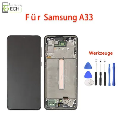 Produktbild von Für Samsung Galaxy A33 SM-A336B kein LCD (OLED) Display mit Rahmen