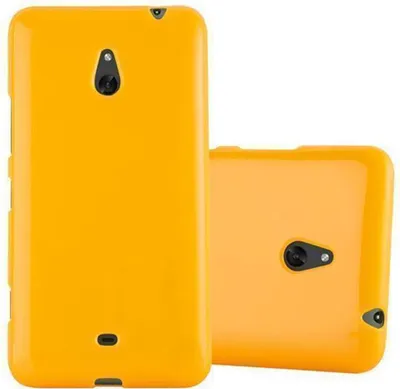 Image de Cadorabo Housse pour Nokia Lumia 1320 Housse en TPU jaune Etui Housse Case Cover