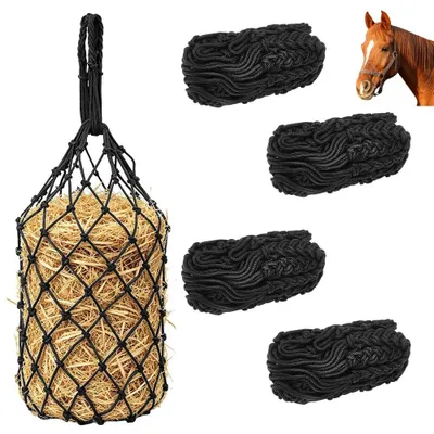 Produktbild von 4 robuste Heusäcke für Pferde und Ziegen, 89 cm lang