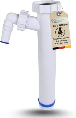Produktbild von Tauchrohr DN40, 265 mm, Einzelanschluss, Rückstausicherung, für Waschmaschine