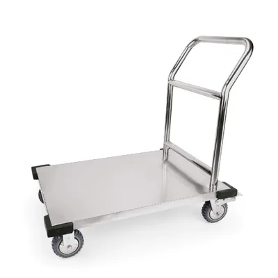 Produktbild von Plattformwagen, Edelstahl, silber, 180 kg Tragfähigkeit, 91,5 x 51 x 95 cm