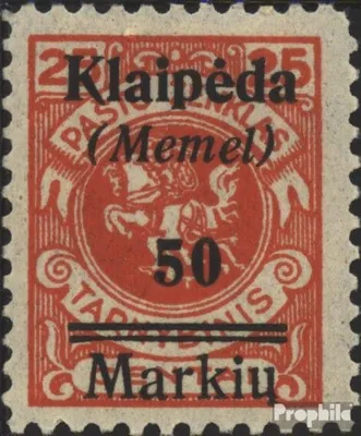 Produktbild von Briefmarken Memelgebiet 1922 Mi 131 mit Falz Klaipeda