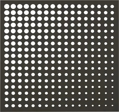Produktbild von Mondrost-Dekorplatte - 1 m² aus Polypropylenharz - an der Wand befestigt