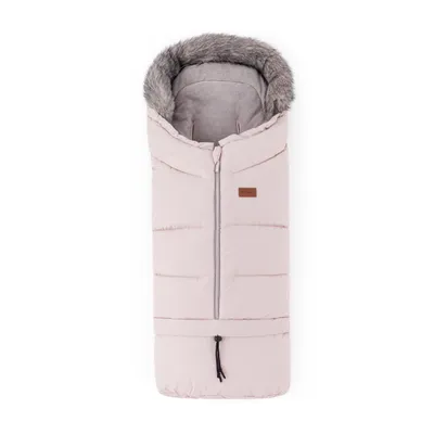Produktbild von Petite&Mars Fußsack für Kinderwagen 4v1 Arctic Winterfußsack für Kinderwagen Buggy und Autositz * Warrm * Wasserdicht * Winddicht (Rose Petal)