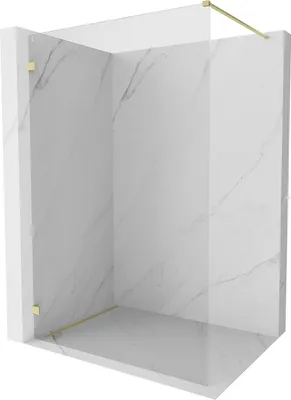 Produktbild von Mexen Lunar Duschwand Walk-in links 110 x 200 cm, transparent 8 mm, gebürstetes Gold - 830-110-000-55-00-L