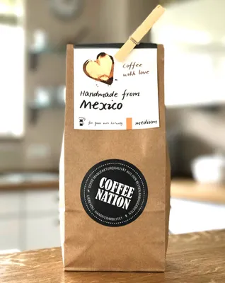 Produktbild von Kaffee COFFEE WITH LOVE Handmade from Mexico von Coffee-Nation, 500g Bohnen