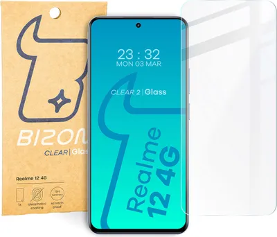 Produktbild von Gehärtetes Glas für Realme 12 4G Bizon Glass Clear 2