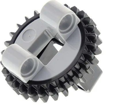 Immagine prodotto di 1x Ruota dentata Lego Technic 4x4 nero nuovo-grigio chiaro 99009 99010 99009c01