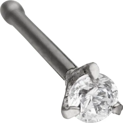 Produktbild von JOBO Nasenpiercing Nasenstecker Edelstahl mit einem Zirkonia