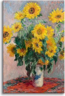 Zdjęcie produktu dla Bukiet Słoneczników Reprodukcja obrazu Claude Monet Obrazy na ścianę 80x120