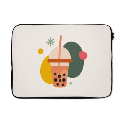 Produktbild von MuchoWow® Laptop Hülle 13 Zoll Sommer - Minimalismus - Formulare Laptoptasche - Laptophülle - Sleeve - Rundumschutz