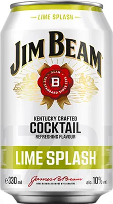 Immagine prodotto di Jim Beam Lime Splash long drink bevanda mista con bourbon whisky 330ml