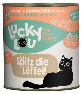 Produktbild von Lucky Lou Lifestage Adult Geflügel &Kaninchen 6x 800 g