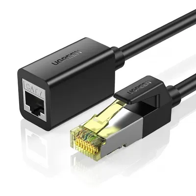 Obrázek produktu pro Ugreen 1m prodlužovací kabel Ethernet RJ45 Cat 7 10000Mbps / 10Gbps adaptér internetový adaptér černý